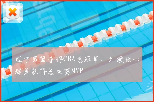 辽宁男篮夺得CBA总冠军，外援核心球员获得总决赛MVP